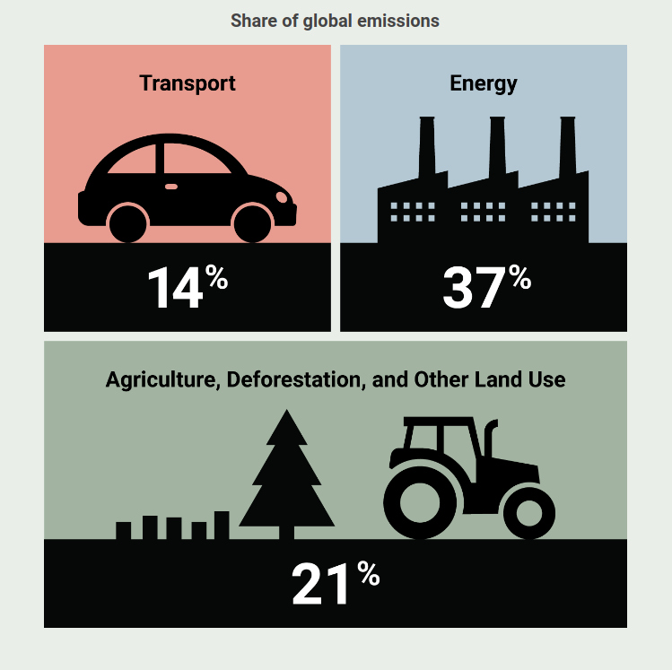 share agriculture global emissions
