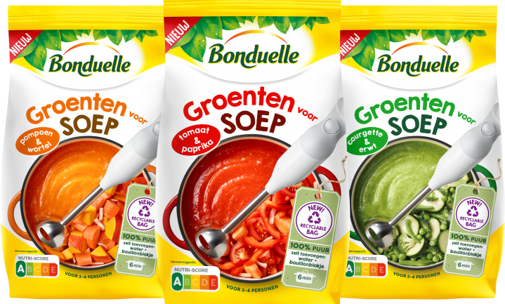 Groenten voor Soep van Bonduelle: lekker gezond, ultiem gemakkelijk en altijd vers uit het seizoen