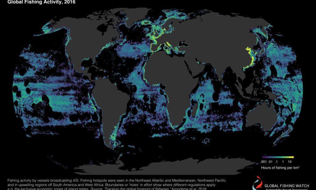 Visserij gebruikt veel meer watergebied dan boeren land