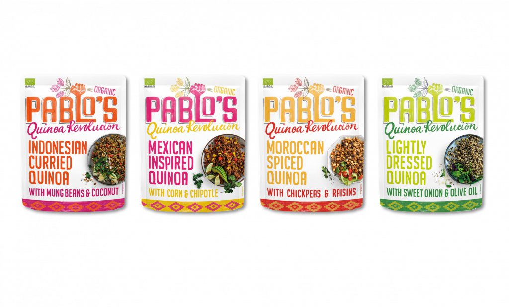 Pablo’s Quinoa Revolución: duurzame ready to (h)eat pouches bomvol voedingsstoffen