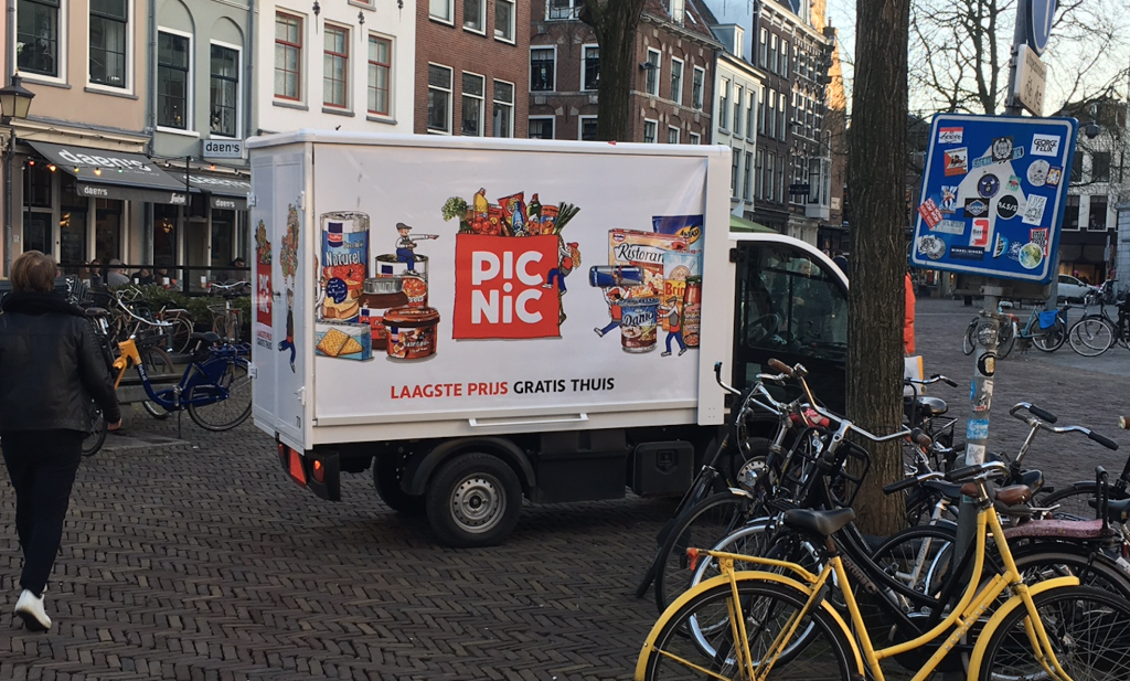 Picnic komt al bij 1% van de Nederlandse huishoudens aan de deur