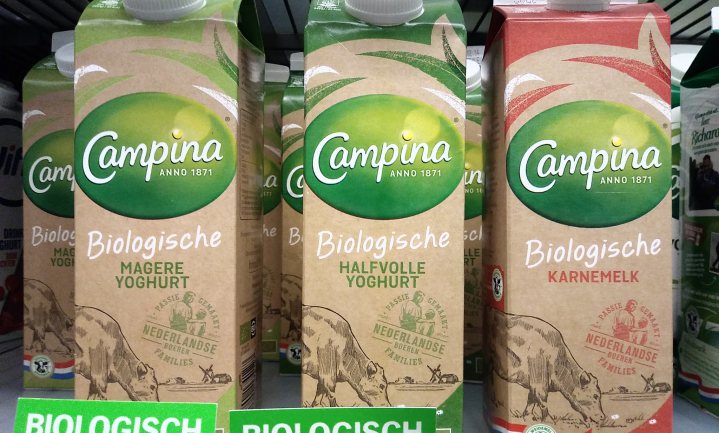 FrieslandCampina trekt oud merk nieuw biologisch jasje aan