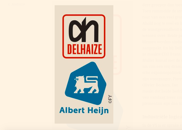 ‘Fusiegesprekken tussen Ahold en Delhaize’