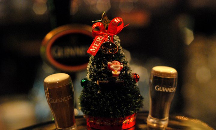 Guinness als kerstboommest