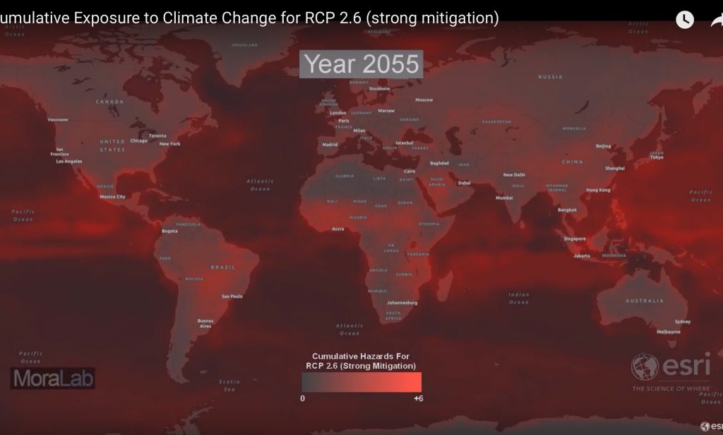 Interactief model gereed om het aantal klimaateffecten tegelijk per plek op aarde te voorspellen