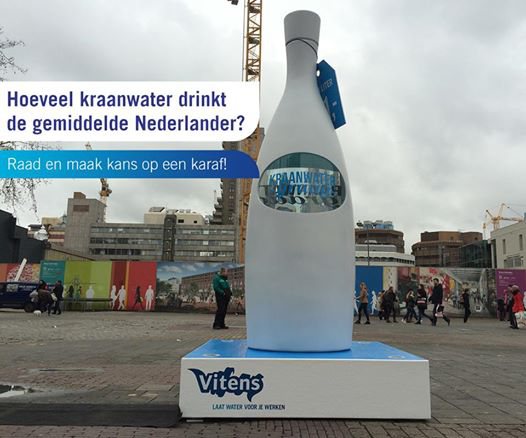 Lijkt op Duur Probleem Grootste kraanwaterfles staat in Utrecht - Foodlog