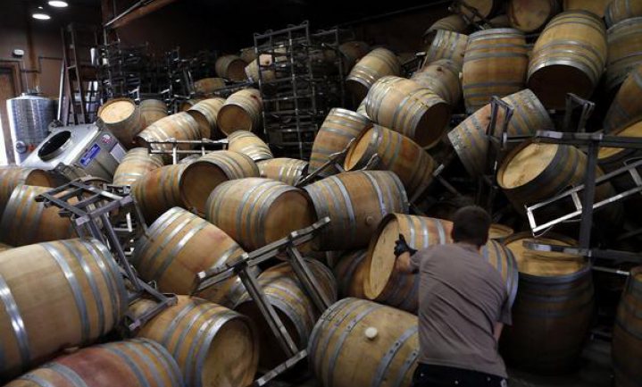Wijnkelders, -flessen en -voorraden verwoest in Napa Valley