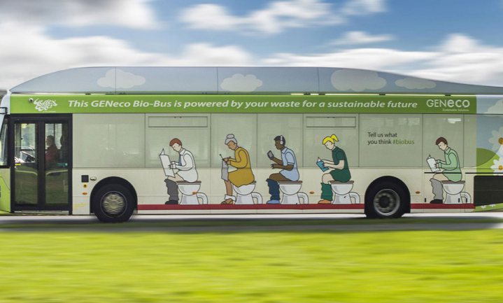 ‘Poop-power’ voor Britse bussen